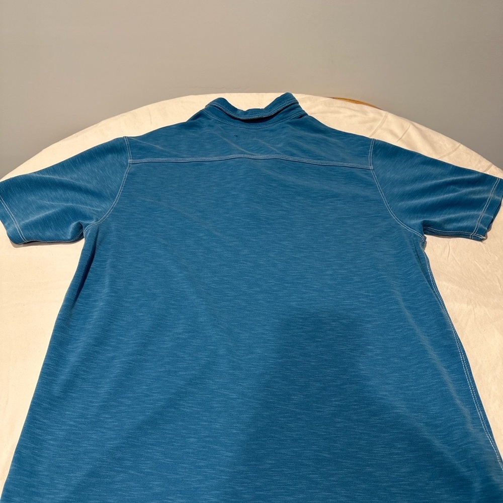 Tommy Bahama Men’s Blue Polo Shirt Size L Cotton Blend Casual Resort Golf - Picture 3 of 5